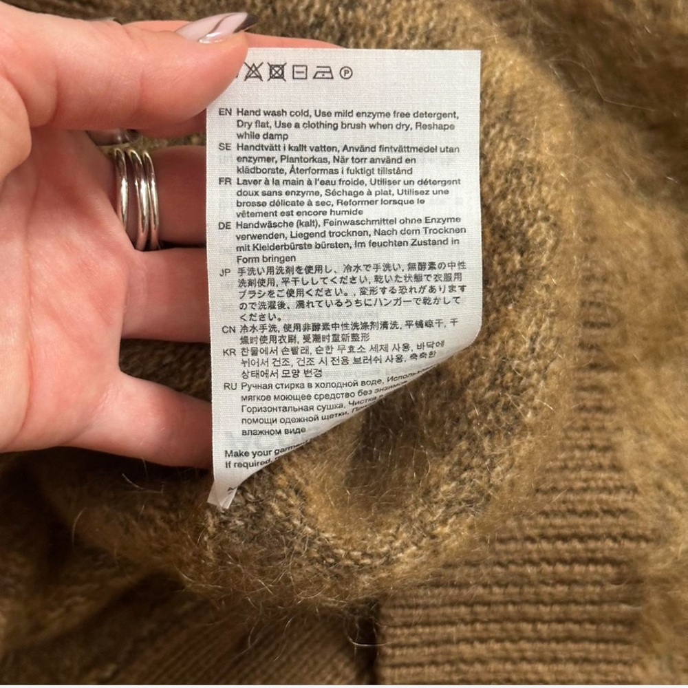 ACNE STUDIOS Rives Mohair Cardigan - Picture 8 of 9